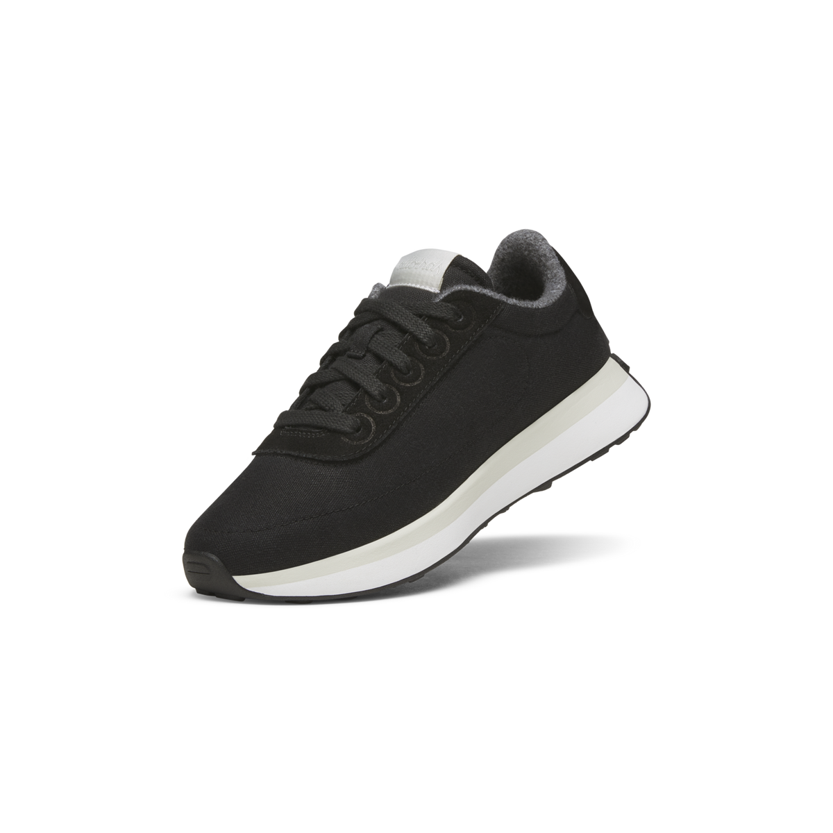 Allbirds Womens Varsity Freizeitschuhe in SCHWARZ